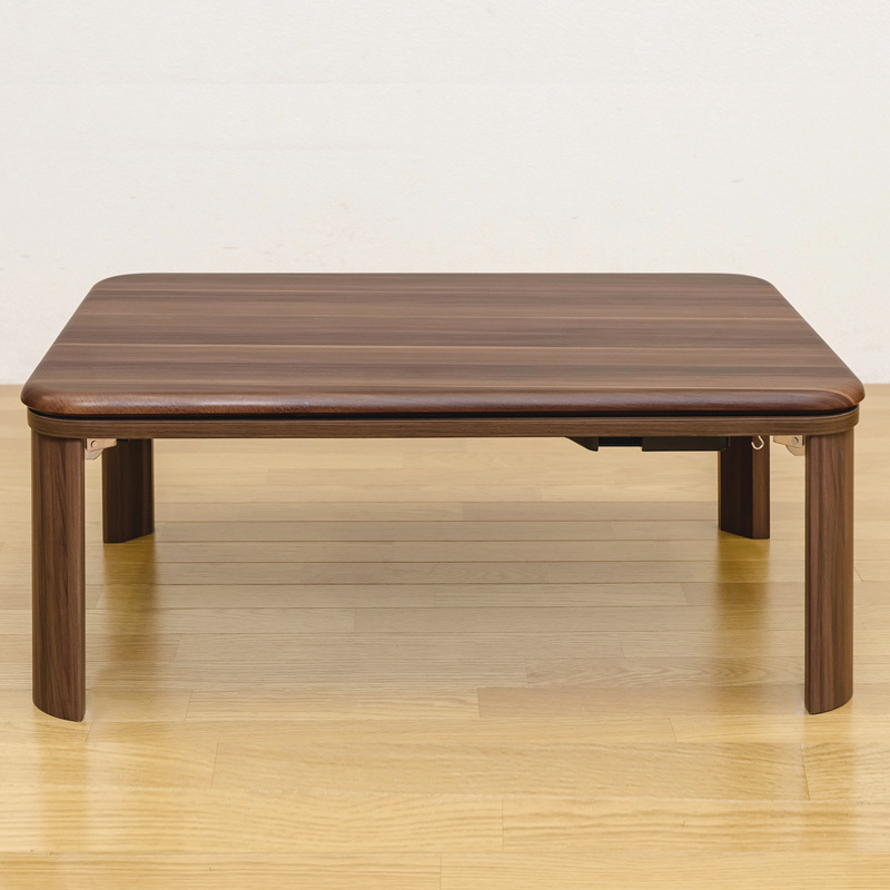  kotatsu table 90cm×60cm Flat heater 200W energy conservation controller folding wood grain pattern wooden walnut DCJ-90 WAL