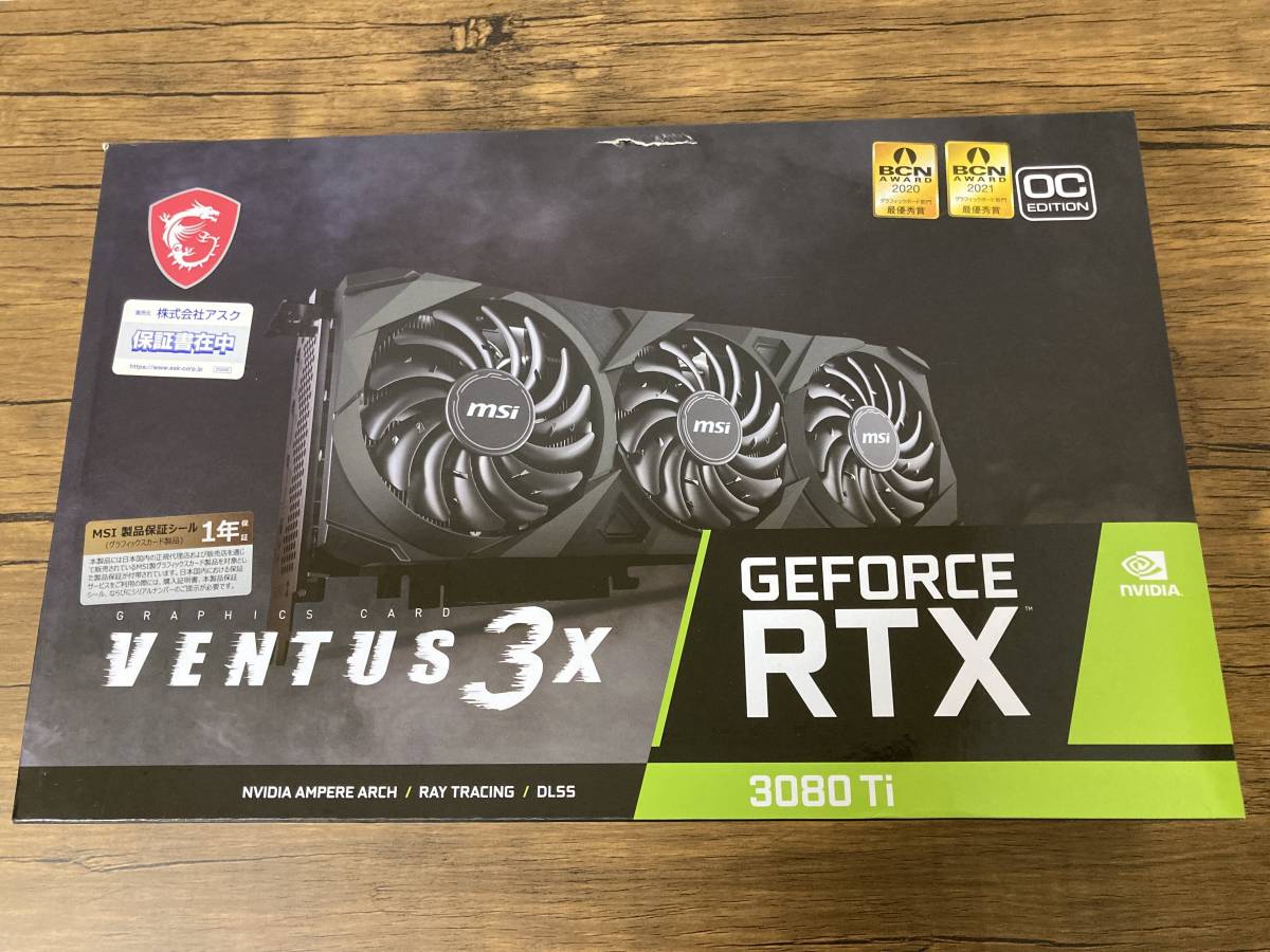 送料無料/即納】 VENTUS Ti 3080 RTX GeForce 【未使用品】MSI 3X