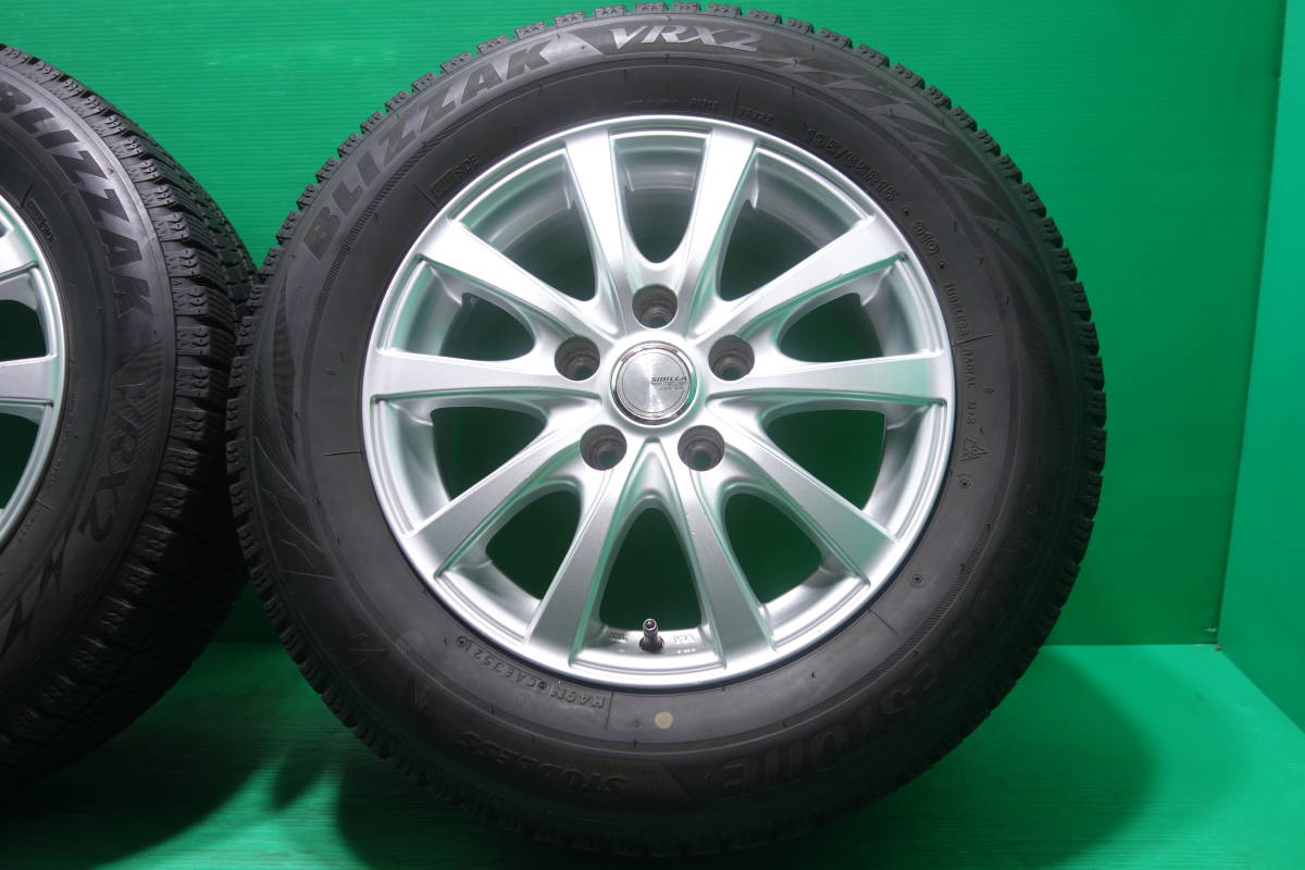 K2286-21 送料無料 195/65R15 スタッドレス 4本セット VRX2 7分山 プリメーラ セレナ ティーノ オーリス ルミオン シルフィ ストリーム_画像3