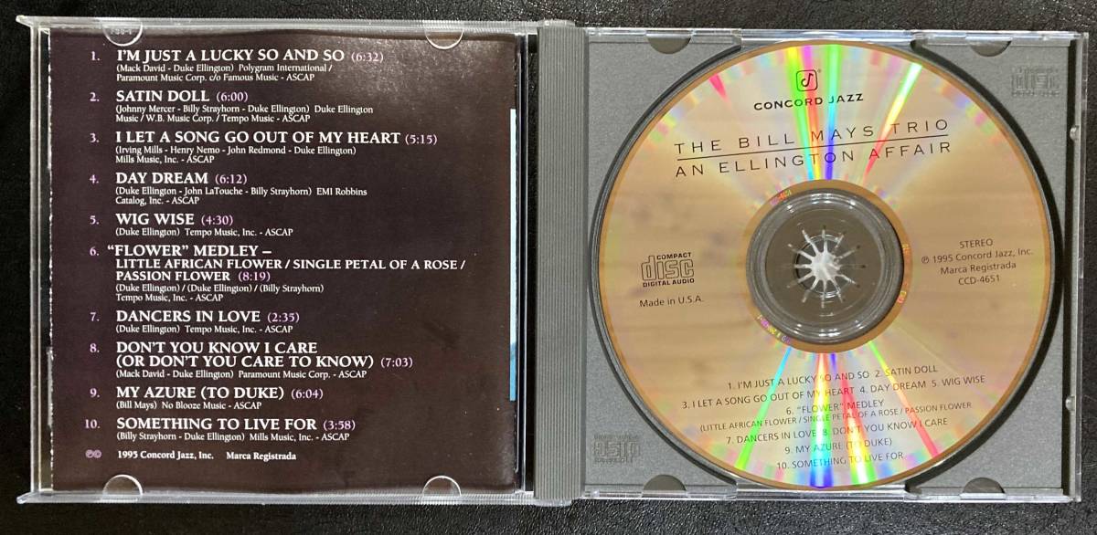 An Ellington Affair / Bill Mays 中古CD　輸入盤_画像4