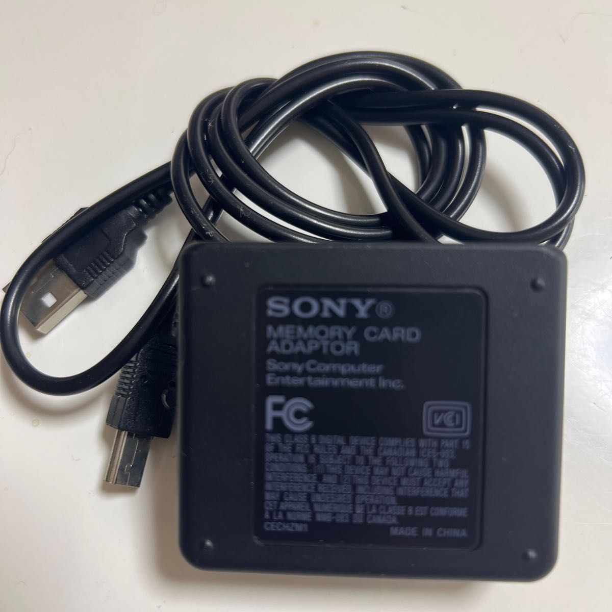 SONY メモリーカードアダプター USBケーブル付 PS3