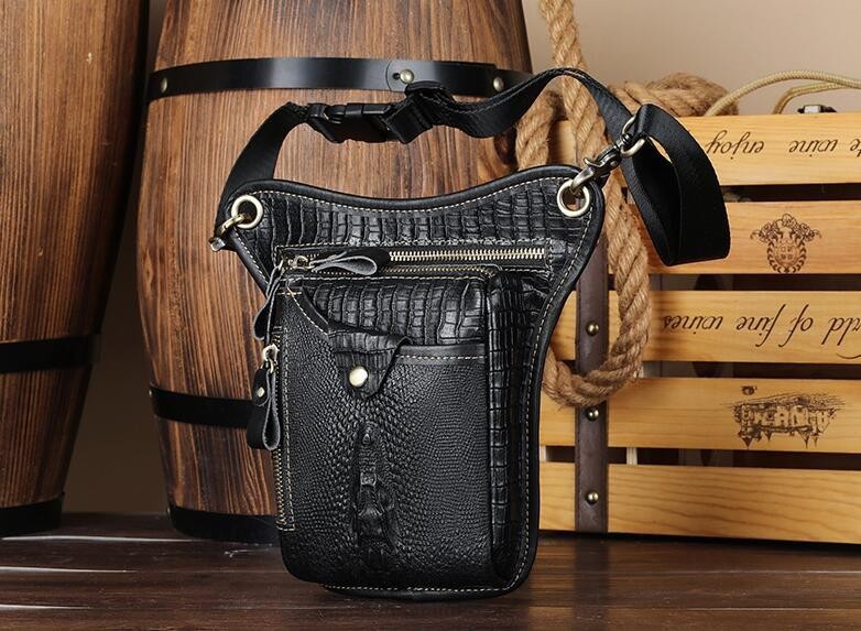  waist bag men's original leather 2WAY belt pouch smartphone pouch Mini shoulder bag cow leather Brown color 