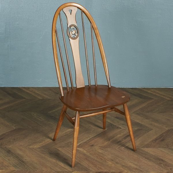 [69060]Ercol スワンバック チェア アーコール ヴィンテージ ダイニングチェア ウィンザーチェア 椅子 スワン彫刻 イギリス ビンテージ