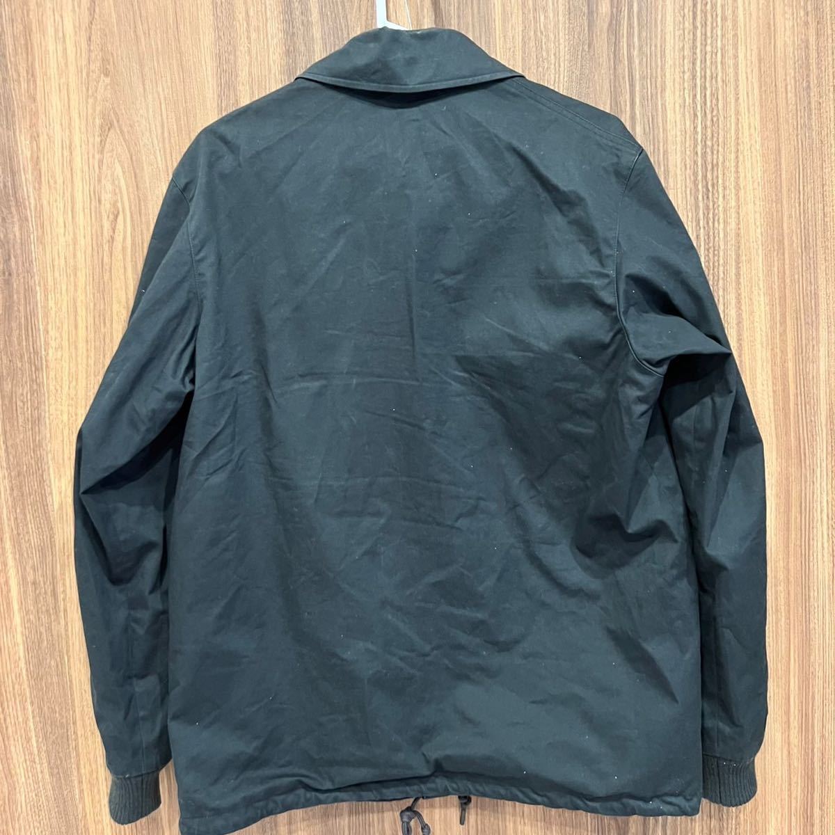 【即決】APC アーペーセー Sサイズ コーチジャケット コットン ジャケット コート　COACH JACKET ダークグレー オイルド ジャンパー_画像2