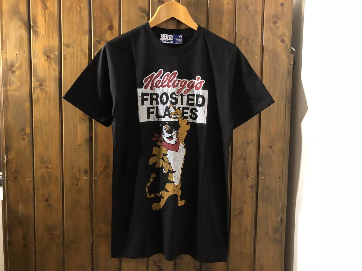 新品●ケロッグ　トニー・ザ・タイガー　ビンテージスタイル　Tシャツ［L］●コーンフレーク/TONY THE TIGER_画像1