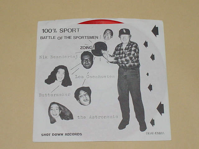 GARAGE PUNK：100% SPORT (BATTLE OF THE SPORTSMEN)(BUTTERMAKER,THE ASTRONAUTS,PROST-TAR-TAR FEATURING NIK NEANDERTAL,LOS CACAHUETES_画像1