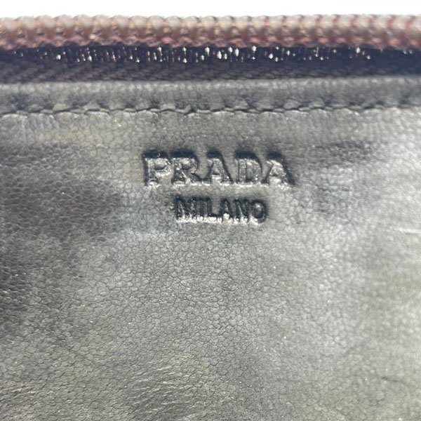 PRADA/プラダ スタッズ コインケース 小銭入れ カードケース ラウンドファスナー ウォレット 財布 メンズ_画像7