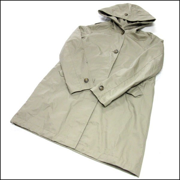 TS WOOLRICH/ Woolrich lady's trench coat khaki color with a hood .S size 