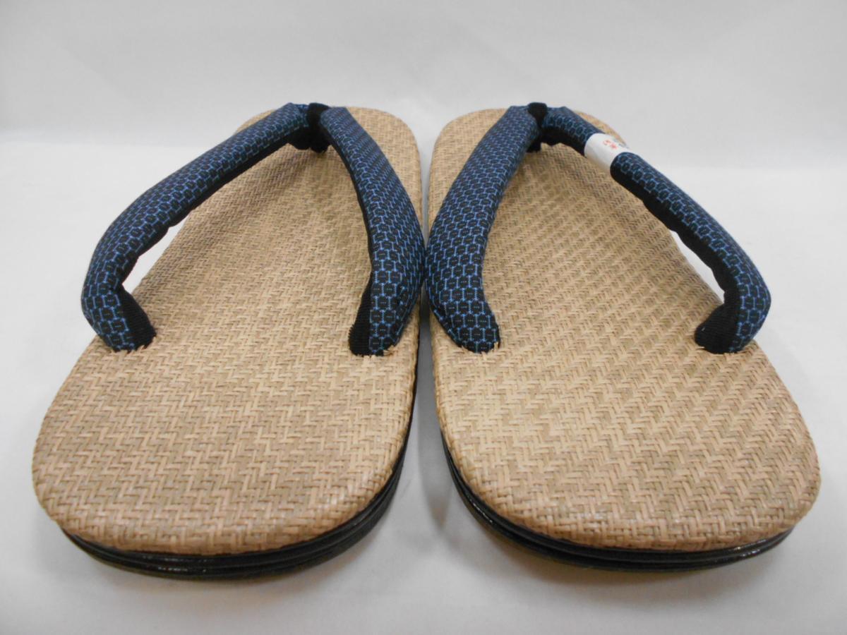  snow undergrowth sandals setta panama ma natural material Ooshima pongee. nose . navy blue color LL original nose . adjustment is possible to do 