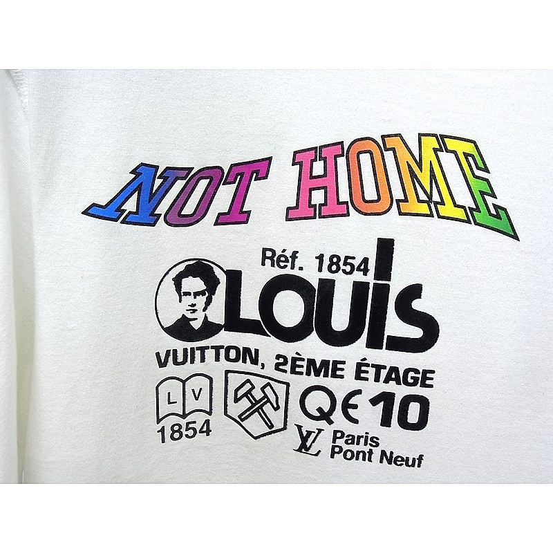 LOUIS VUITTON　ルイヴィトン　Tシャツ NOT HOME　Kansas Winds ホワイト サイズM 2019SS【中古】【程度A-】【美品】_画像3