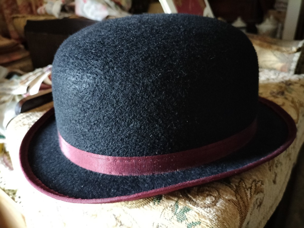 Sản phẩm アンティーク ボーラーハット 山高帽 英国 イギリス 紳士 中