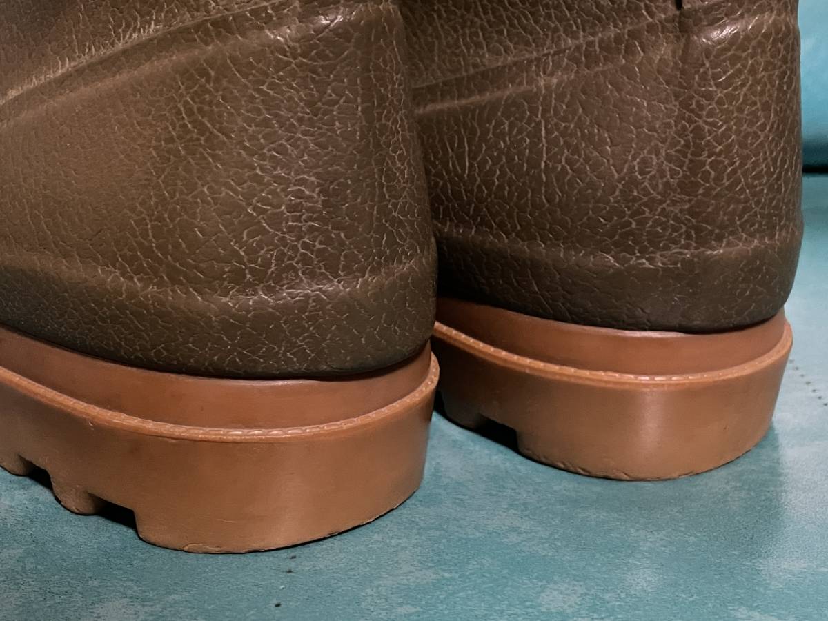 ビンテージ フランス製 AIGLE エーグル 長靴 レインブーツ 44 27-27.5cm ラバーブーツ 天然ゴム アウトドア キャンプ _画像9
