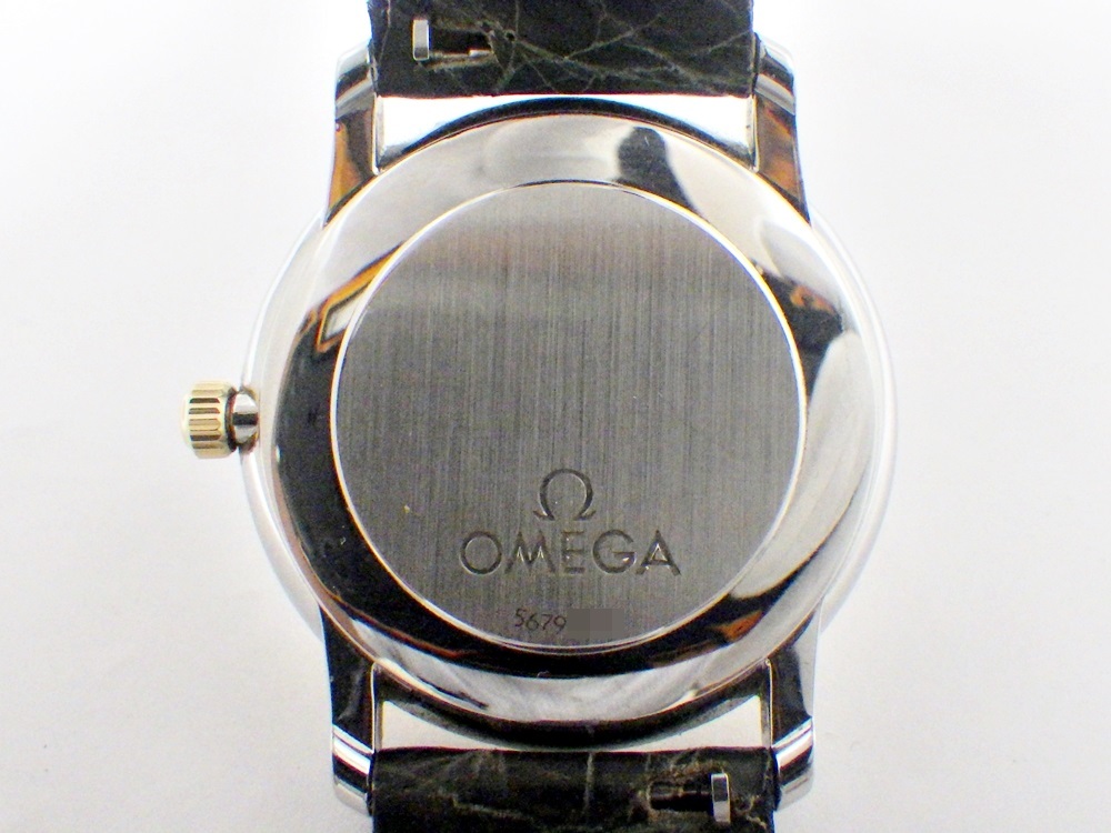 B23-1988 OMEGA オメガ 4720.31.11 Prestige プレステージ 腕時計 スモールセコンド 手巻き 稼働品 本体のみ ※ベルト社外品/尾錠純正_画像2