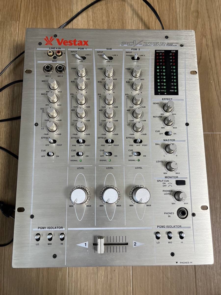 Vestax PCV-175 DJミキサー 本体 アダプター付き - 器材