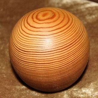 木製シフトノブ(材質：屋久杉）12ｘ1.25mm（SP-54.3D53.7L)　横目_材質：屋久杉（加工の難しい横目です）