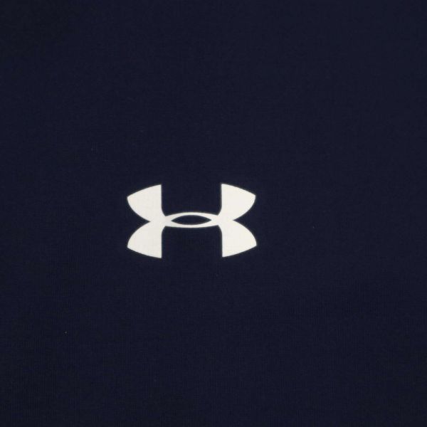 UNDER ARMOUR アンダーアーマー ベースボール 秋冬 ロゴプリント★ 裏起毛 パーカー Sz.2XL　メンズ 紺 大きいサイズ 野球　C3T07639_9#E_画像4