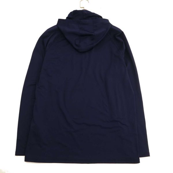 UNDER ARMOUR アンダーアーマー ベースボール 秋冬 ロゴプリント★ 裏起毛 パーカー Sz.2XL　メンズ 紺 大きいサイズ 野球　C3T07639_9#E_画像6