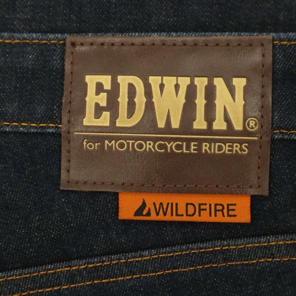 EDWIN エドウィン KBT03 WILD FIRE★ 裏起毛 防風 防寒 ストレート デニム パンツ ジーンズ Sz.XL　メンズ バイク用にも　C3B03561_9#Q_画像8