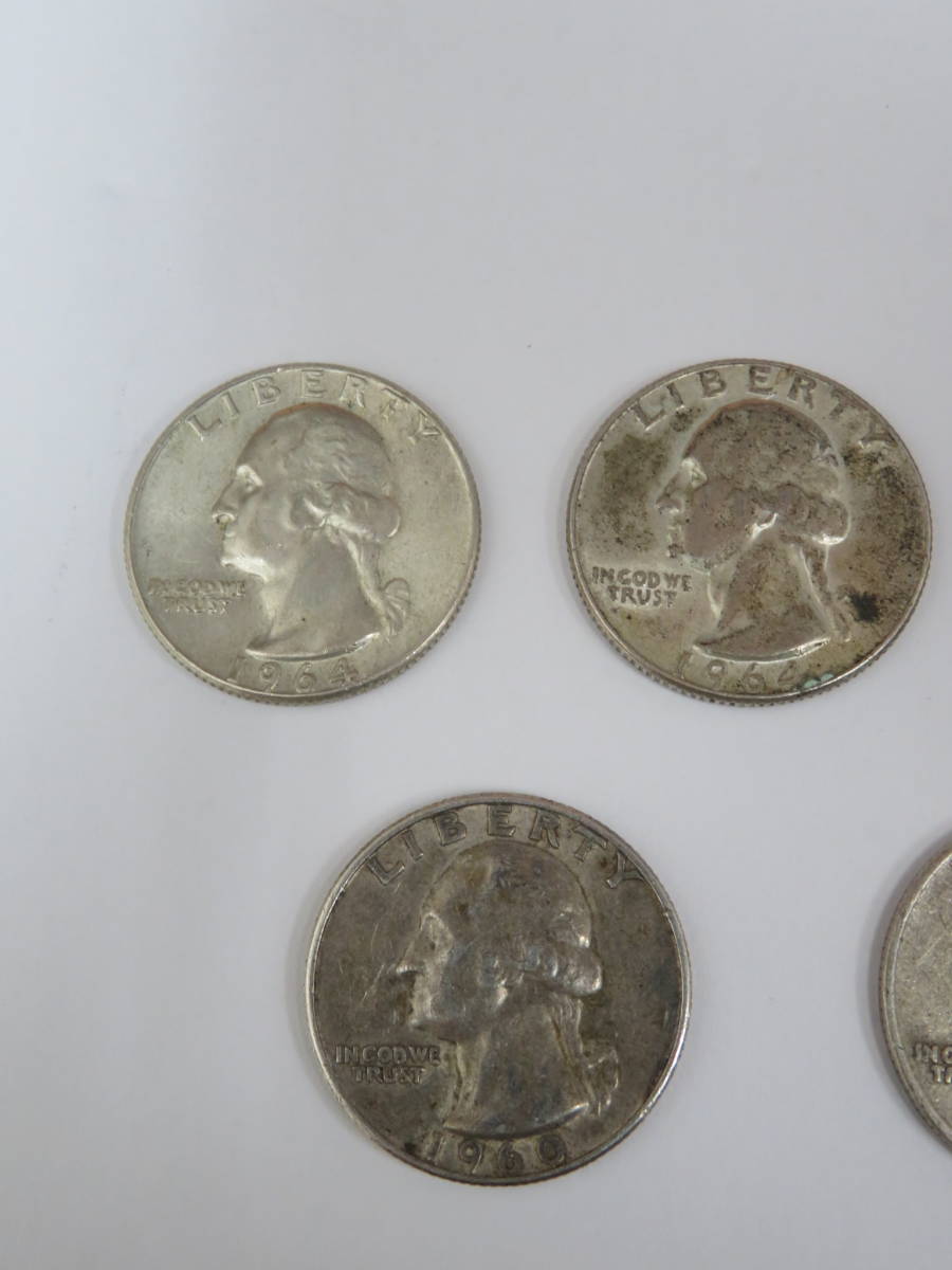 71115 アメリカドル 銀貨 1964年 1960年 1953年 ワシントン クオーター