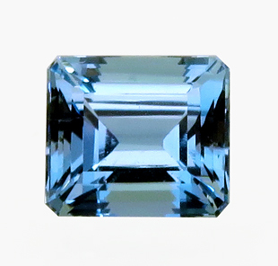 裸石 ルース 一級品 トップブランド アクアマリン ルース 3.54ct スキッとしたブルー サンタマリア ブラジル 瑞浪鉱物展示館 2353_画像1