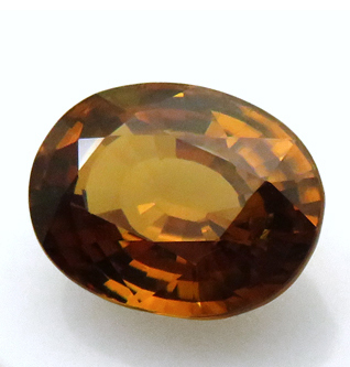  orange zircon 5.12ct unset jewel loose a little over .. newly ....12 month. birthstone Cambodia production .. mineral exhibition pavilion 4776