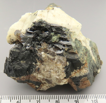 エジリン Aegirin 結晶 美しい標本 マラウイ産 瑞浪鉱物展示館 4702_画像3
