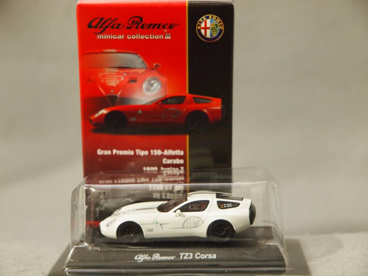 (カルワザver.) 1/64 アルファロメオ TZ3 Corsa White サークルKサンクス/京商 Alfa Romeo3_画像1