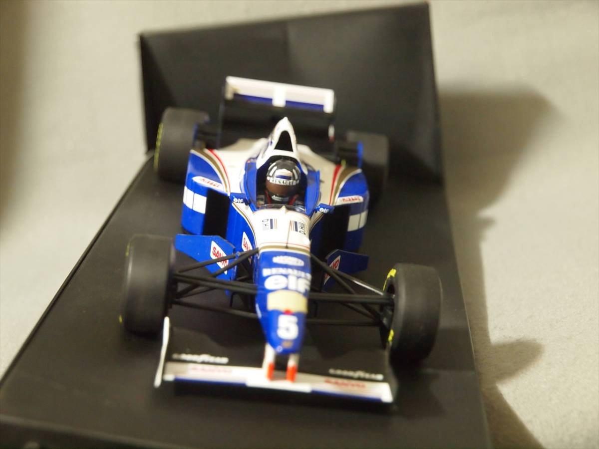 ルノー F1 box 1/18 Williams Renault FW18 1996年F1チャンピオン #5 デーモン・ヒル Minichamps 7711 147 680 【箱痛み】_画像4