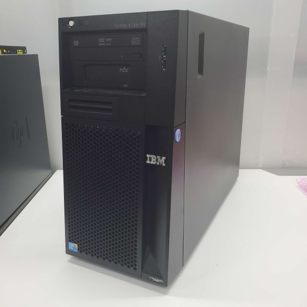 @T0543 秋葉原万世鯖本舗 IBM System x3100 M4/Xeon E3-1270 V2 4C8T/メモリ32GB/DVD/RDX/SAS300GB×2/ServerRAID M1015/WinSV2022導入済