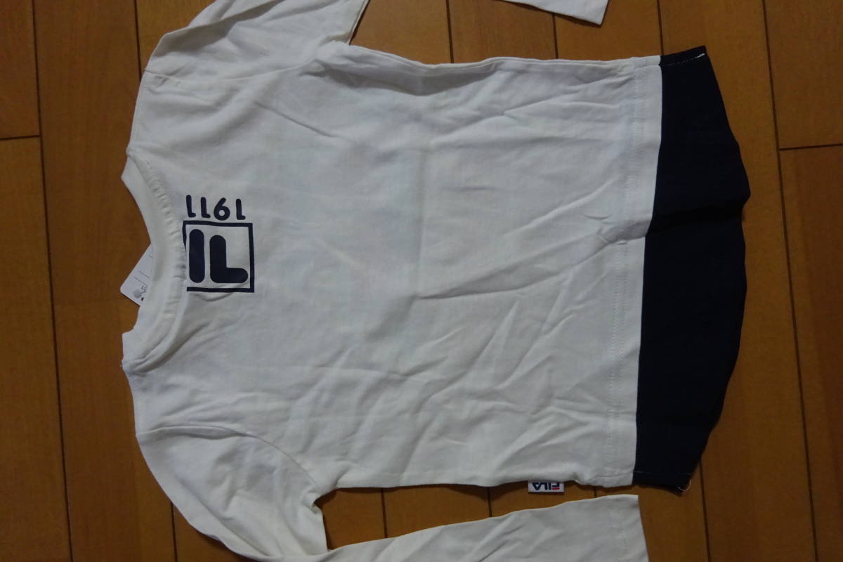 FILA 長袖Ｔシャツ　110cm　綿１００％　①　ゴールドクーポンご利用で800円 _画像2