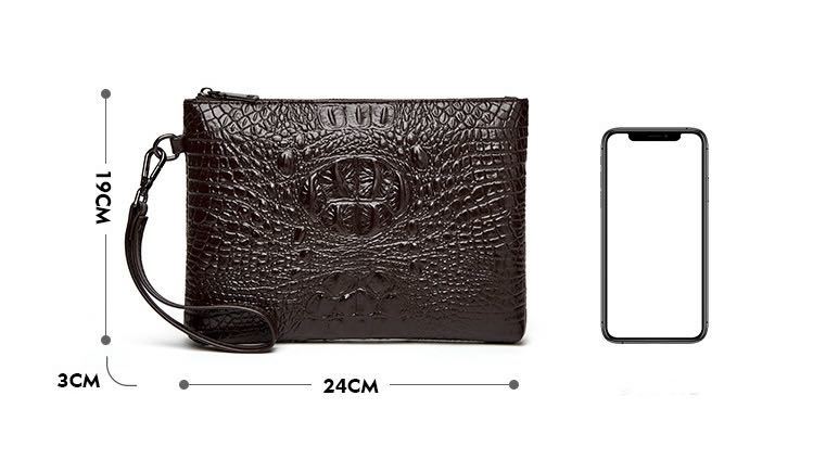 クラッチバッグ メンズバッグ クロコダイル 高品質 レザー　ブラック　セカンドバッグ ハンドバッグ_画像5