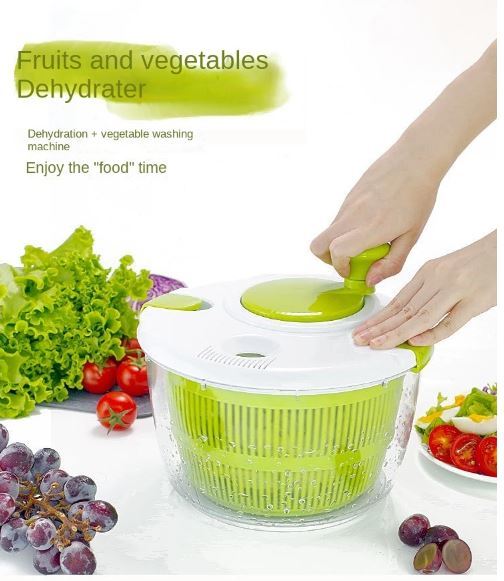 野菜用脱水機,果物と野菜の乾燥乾燥機,ウェットコントロール,キッチンガジェット/Manual Green_画像2