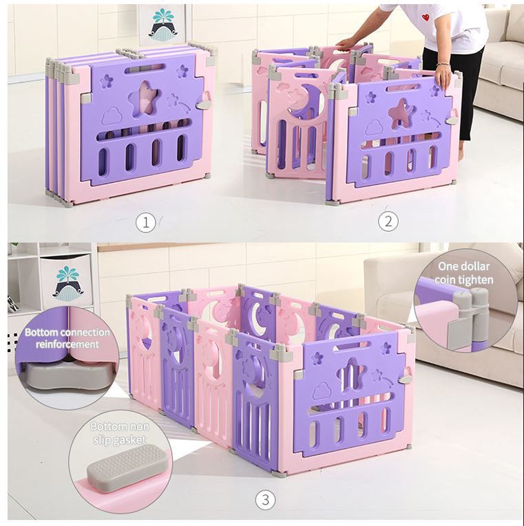  indoor baby game for for children playing place, fence, folding type baby Claw ru mat, multifunction combination toy gift that ①