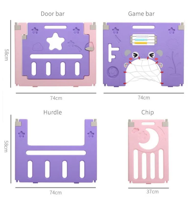 [150.×150.] indoor baby game for for children playing place, fence, folding type baby Claw ru mat, multifunction combination toy gift that ②