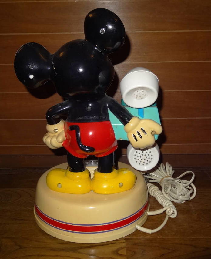  beautiful goods * Mickey Mouse antique dial type telephone machine retro display 