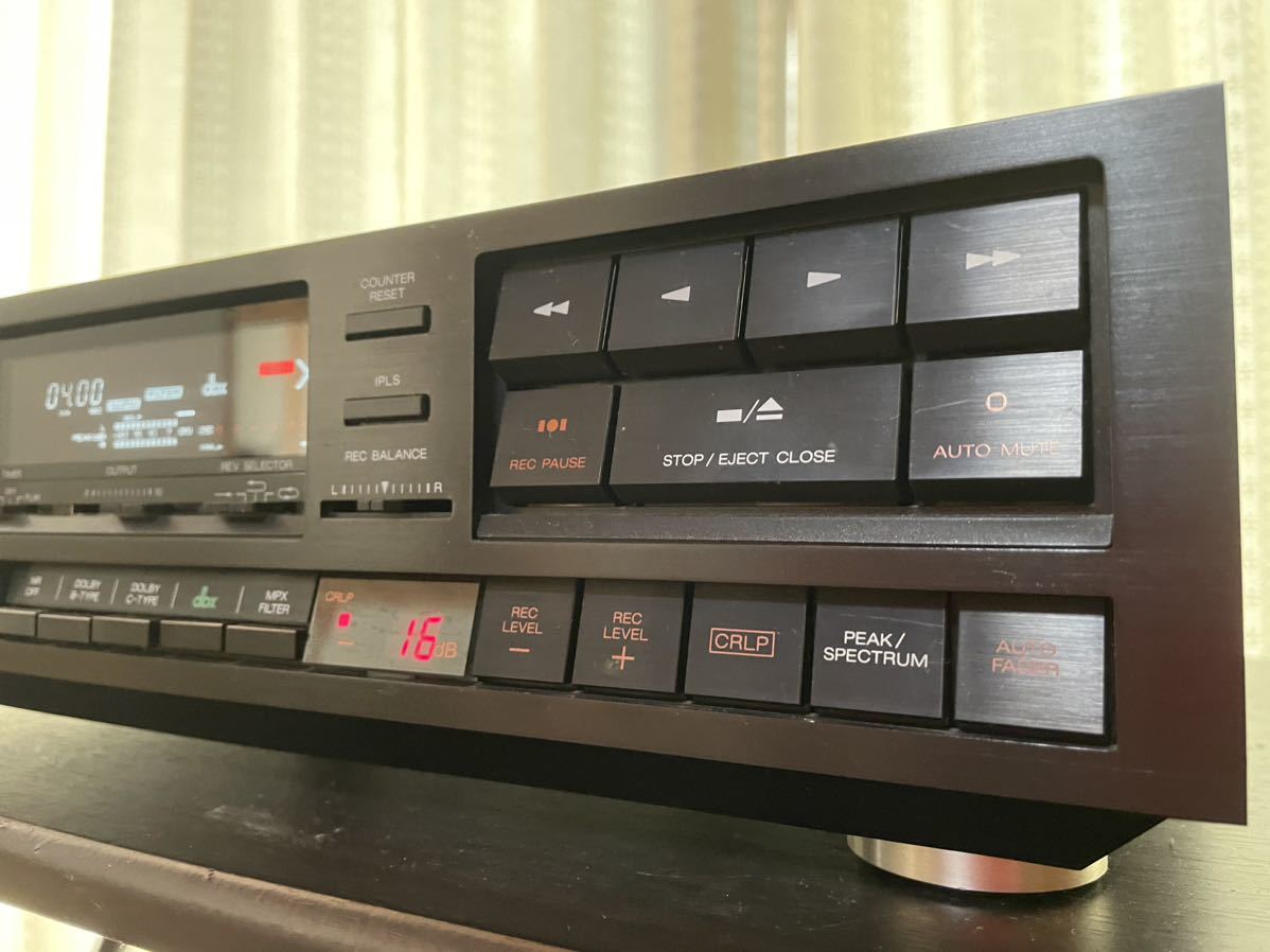 AKAI アカイ 赤井 GX-R70EX オートリバースカセットデッキ 動作品 dbx Dolby B C搭載 録音再生確認テープ付　現状品_画像3