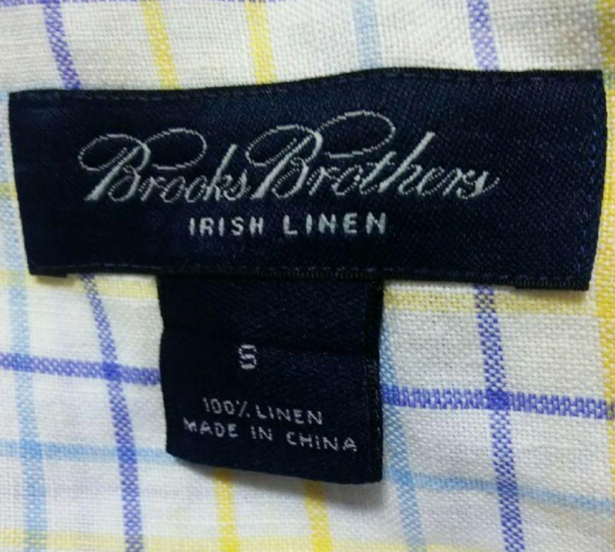 中古 BROOKS BROTHERS ブルックスブラザース リネンシャツ Sの画像2