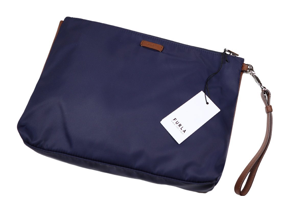 70%OFF* modern .fe-boL clutch![ FURLA / Furla (.] on goods casual ..., leather with strap . nylon leather clutch bag 