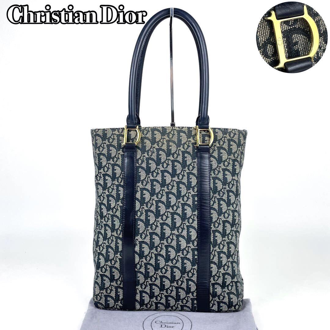 良品 レア Christian Dior トートバッグ トロッター ベージュ-