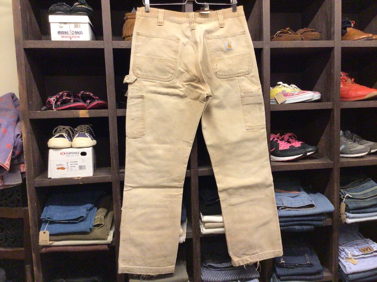 00’S CARHARTT RELAXED FIT DUCK DOUBLE KNEE WORK PANTS SIZE 32 カーハート リラックス フィット ダック ダブルニー ワーク パンツ_画像2