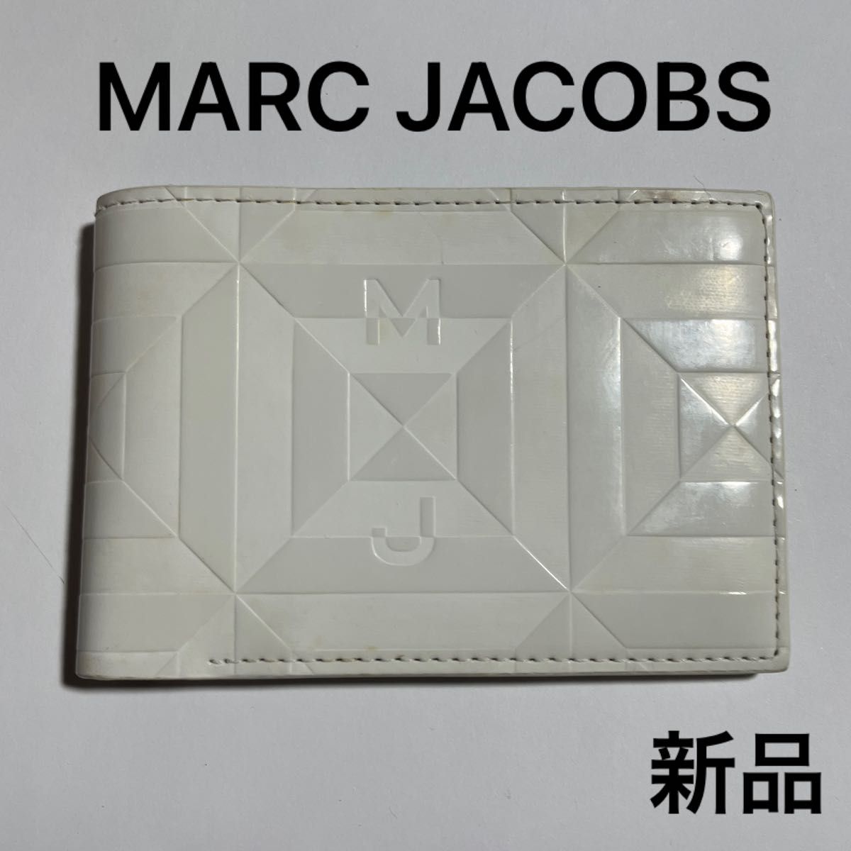 新品 Marc Jacobs 二つ折り財布 ホワイト 財布