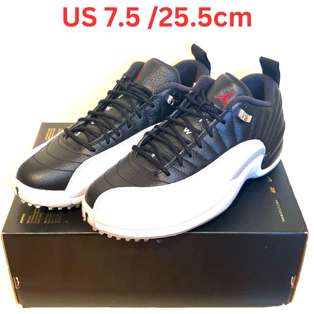 ナイキエアジョーダン12 ゴルフシューズDH4120 010 US7 5 25 5cm NIKE