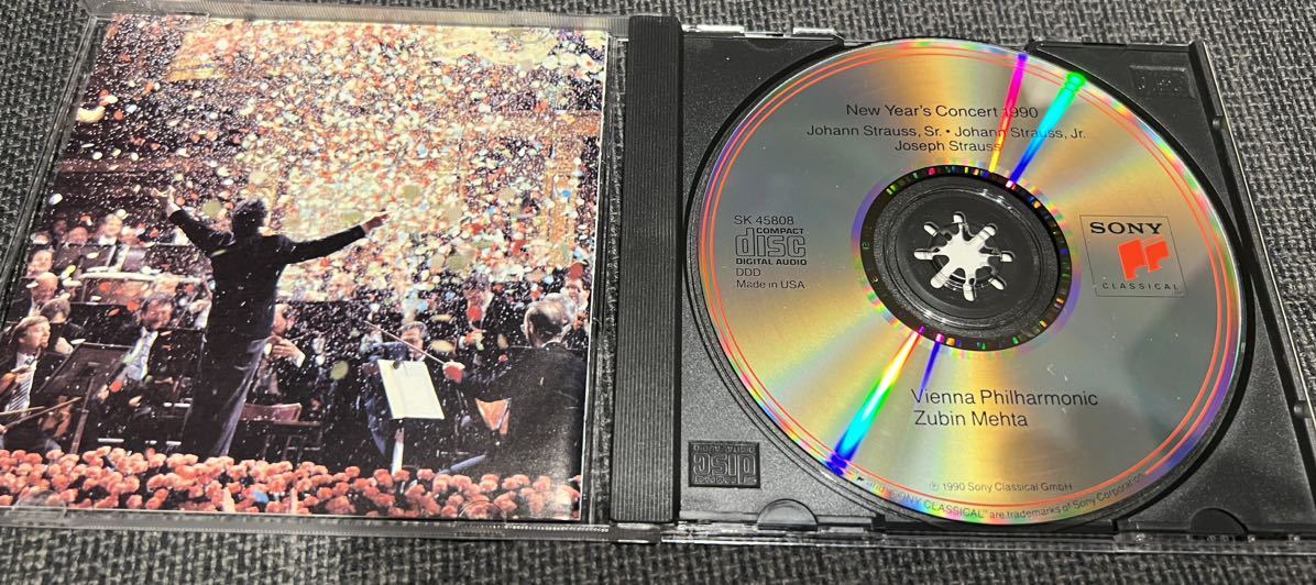 【送料無料】メータ/ウィーンフィル　ニューイヤーコンサート　1990 SONYレーベル　輸入盤CD 中古品_画像4