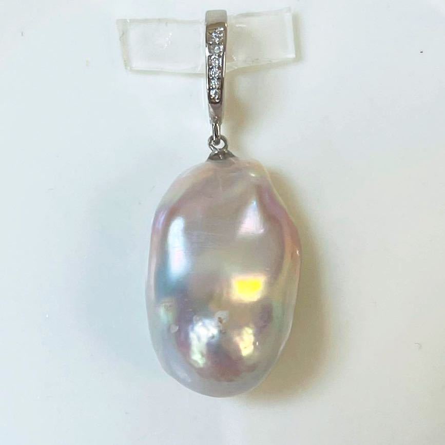  rarity .. rainbow color ba lock pearl pendant top ..27mm natural stone 