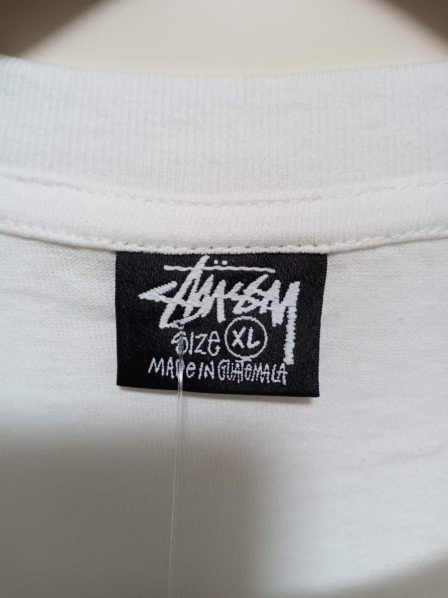 STUSSYステューシー新品未使用Tシャツ半袖レアバックプリントホワイト