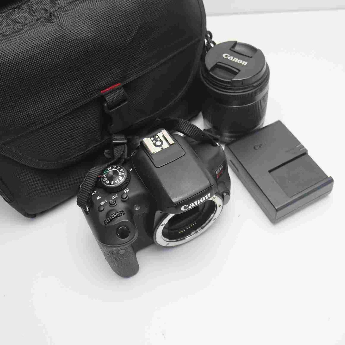 超美品 EOS Kiss X8i レンズキット ブラック 即日発送 一眼レフ Canon 本体 あすつく 土日祝発送OK