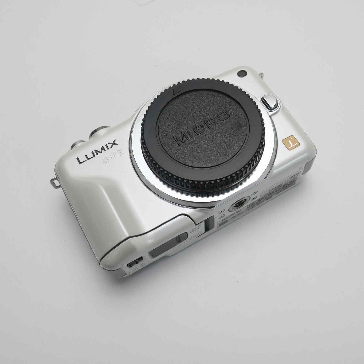 美品 DMC-GF3 シェルホワイト ボディ 即日発送 Panasonic LUMIX デジタル一眼 本体 あすつく 土日祝発送OK_画像1