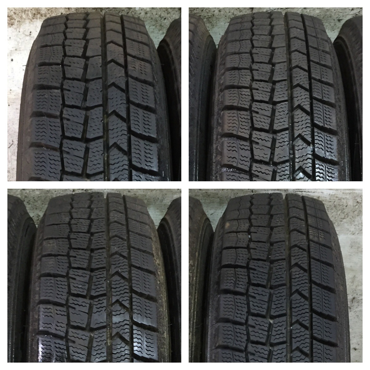 40 DUNLOP WINTERMAXX WM02 145/80R13 2020年製 9分目 N-BOX+ ラパン ココア キャンバス タント ウェイク 等 *5942_画像2