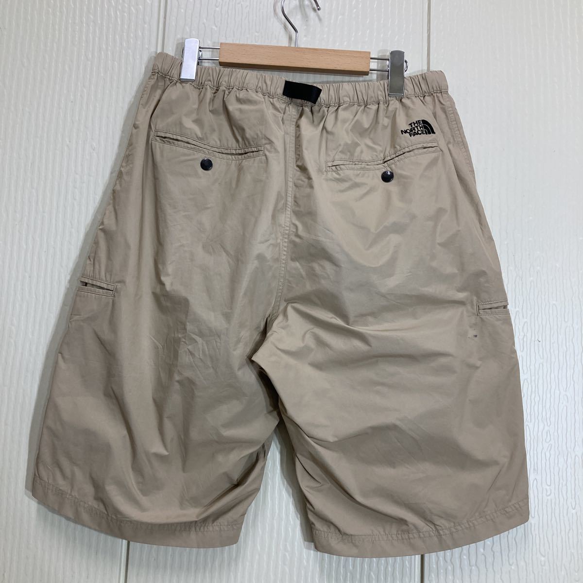 168 THE NORTH FACE ノースフェイスGLOBE TREKKER ハーフパンツ XL ショーツ アウトドア グローグトレッカー ベージュ メンズ 30928AJ_画像2