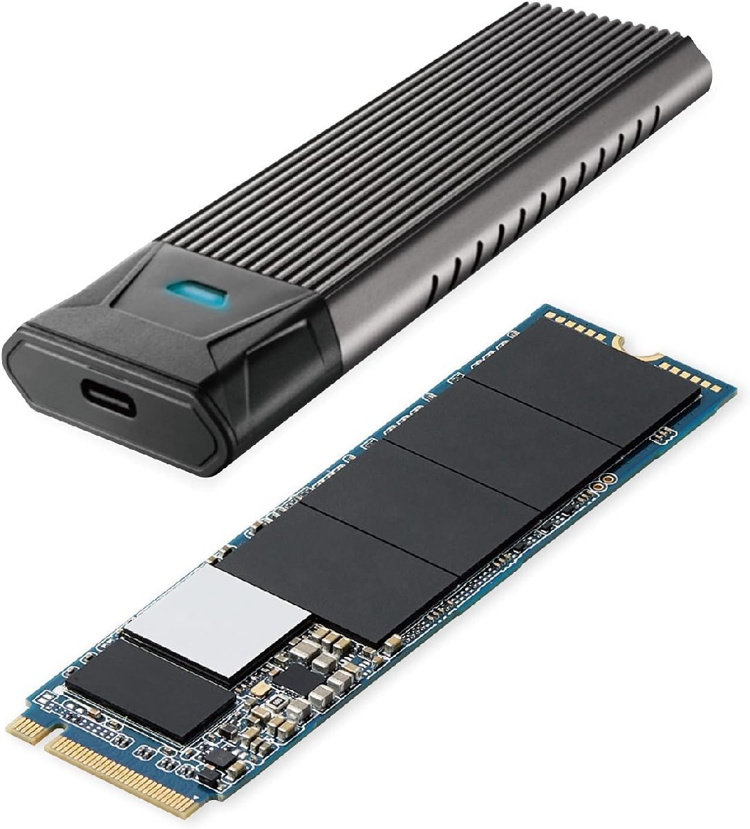 エレコム 内蔵SSD 1TB M.2 2280 PCIe接続 HDDケース付 データ移行ソフト HD(品)
